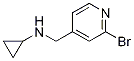 (2-Bromo-pyridin-4-ylmethyl)-cyclopropyl-amine CAS#: 1289386-62-4