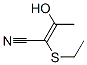2-Butenenitrile, 2-(ethylthio)-3-hydroxy- (9CI) CAS#: 70360-42-8