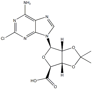 2-CHLORO-9-(2-3-O-ISOPROPYLIDENE-BETA-D-RIBOFURANOSYLURONIC ACID)ADENINE CAS#: 72209-19-9
