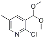 2-Chloro-3-(dimethoxymethyl)-5-methylpyridine CAS#: 1203499-69-7
