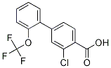2-Chloro-4-[2-(trifluoroMethoxy)phenyl]benzoic acid CAS#: 1261840-24-7
