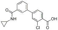 2-Chloro-4-[3-(cyclopropylaminocarbonyl)phenyl]benzoic acid CAS#: 1261984-00-2