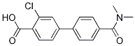 2-Chloro-4-[4-(N,N-diMethylaMinocarbonyl)phenyl]benzoic acid CAS#: 1261915-64-3
