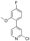 2-Chloro-4-(4-fluoro-2-methoxyphenyl)pyridine CAS#: 1333468-54-4