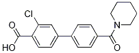 2-Chloro-4-[4-(piperidine-1-carbonyl)phenyl]benzoic acid CAS#: 1261981-60-5