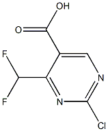 2-Chloro-4-difluoromethyl-pyrimidine-5-carboxylic acid CAS#: 1260827-00-6