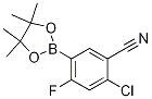 2-Chloro-4-fluoro-5-(4,4,5,5-tetramethyl-1,3,2-dioxaborolan-2-yl)benzonitrile CAS#: 1218790-13-6