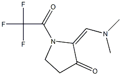 2-DiMethylaMinoMethylene-1-(2,2,2-trifluoro-acetyl)-pyrrolidin-3-one CAS#: 1383734-88-0