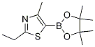 2-Ethyl-4-methyl-5-(4,4,5,5-tetramethyl-1,3,2-dioxaborolan-2-yl)thiazole CAS#: 1218789-94-6