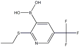 2-(Ethylthio)-5-(trifluoromethyl)pyridin-3-ylboronic acid CAS#: 1256345-55-7