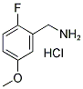 2-FLUORO-5-METHOXYBENZYLAMINE HYDROCHLORIDE CAS#: 1134508-37-4