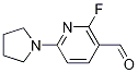 2-Fluoro-6-(pyrrolidin-1-yl)nicotinaldehyde CAS#: 1203499-23-3