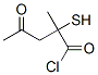 2-Mercapto-2-methyl-4-oxopentanoic acid chloride CAS#: 71735-69-8
