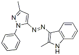 2-Methyl-3-[(3-methyl-1-phenyl-1H-pyrazol-5-yl)azo]-1H-indole CAS#: 70892-84-1