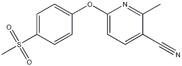 2-Methyl-6-[4-(methylsulfonyl)phenoxy]-3-pyridinecarbonitrile CAS#: 1150100-45-0