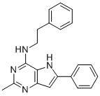 2-Methyl-6-phenyl-N-(2-phenylethyl)-5H-pyrrolo(3,2-d)pyrimidin-4-amine CAS#: 72549-74-7