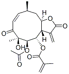 2-Methylpropenoic acid [(3aS,4S,5R,6R,8Z,10S,11aR)-5-acetoxy-2,3,3a,4,5,6,7,10,11,11a-decahydro-6-hydroxy-6,10-dimethyl-3-methylene-2,7-dioxocyclodeca[b]furan-4-yl] ester CAS#: 71060-21-4