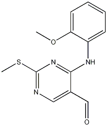 2-(Methylthio)-4-[(2-methoxyphenyl)amino]-5-Pyrimidinecarboxaldehyde CAS#: 1082600-09-6