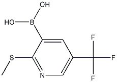 2-(Methylthio)-5-(trifluoromethyl)pyridin-3-ylboronic acid CAS#: 1256346-08-3