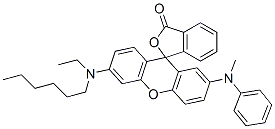 2'-(N-Methylanilino)-6'-(hexylethylamino)spiro[isobenzofuran-1(3H),9'-[9H]xanthen]-3-one CAS#: 70516-54-0