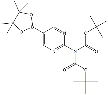 2-(N,N-BisBOC-Amino)pyrimidine-5-boronic acid, pinacol ester CAS#: 1190423-36-9