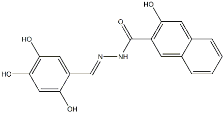 2-Naphthalenecarboxylic acid, 3-hydroxy-, 2-[(2,4,5-trihydroxyphenyl)Methylene]hydrazide CAS#: 1256493-34-1