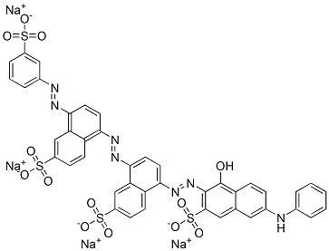 2-Naphthalenesulfonic acid, 5-[[1-hydroxy-6-(phenylamino) -3-sulfo-2-naphthalenyl]azo]-8-[[6-sulfo-4-[(3 -sulfophenyl)azo]-1-naphthalenyl]azo]-, sodium salt CAS#: 72245-54-6