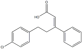 2-Pentenoic acid, 5-(4-chlorophenyl)-3-phenyl-, (2E)- CAS#: 1180676-33-8