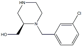 2-Piperazinemethanol, 1-[(3-chlorophenyl)methyl]-, (2R)- CAS#: 1263286-37-8