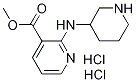 2-(Piperidin-3-ylaMino)-nicotinic acid Methyl ester dihydrochloride, 98+% C12H19Cl2N3O2, 分子量 308.21 CAS#: 1185307-66-7