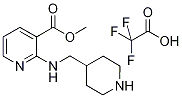 2-[(Piperidin-4-ylMethyl)-aMino]-nicotinic acid Methyl ester coMpoundwith trifluoro-acetic acid, 98+% C15H20F3N3O4, 分子量 363.34 CAS#: 1185317-13-8