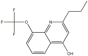 2-Propyl-8-trifluoromethoxyquinolin-4-ol CAS#: 1154918-20-3