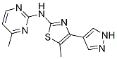 2-PyriMidinaMine,4-Methyl-N-[5-Methyl-4-(1H-pyrazol-4-yl)-2-thiazolyl]- CAS#: 1235318-89-4