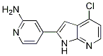 2-PyridinaMine, 4-(4-chloro-1H-pyrrolo[2,3-b]pyridin-2-yl)- CAS#: 1203569-39-4