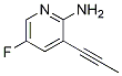 2-PyridinaMine, 5-fluoro-3-(1-propyn-1-yl)- CAS#: 1312755-46-6