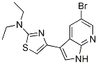 2-ThiazolaMine, 4-(5-broMo-1H-pyrrolo[2,3-b]pyridin-3-yl)-N,N-diethyl- CAS#: 1046793-77-4
