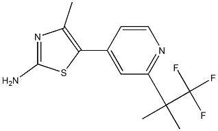 2-ThiazolaMine, 4-Methyl-5-[2-(2,2,2-trifluoro-1,1-diMethylethyl)-4-pyridinyl]- CAS#: 1357476-69-7