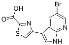 2-Thiazolecarboxylic acid, 4-(5-broMo-1H-pyrrolo[2,3-b]pyridin-3-yl)- CAS#: 1046793-72-9
