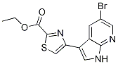 2-Thiazolecarboxylic acid, 4-(5-broMo-1H-pyrrolo[2,3-b]pyridin-3-yl)-, ethyl ester CAS#: 1046793-71-8