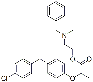 2-(benzyl-methyl-amino)ethyl 2-[4-[(4-chlorophenyl)methyl]phenoxy]prop anoate CAS#: 71548-57-7