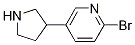 2-broMo-5-(pyrrolidin-3-yl)pyridine CAS#: 1159817-25-0