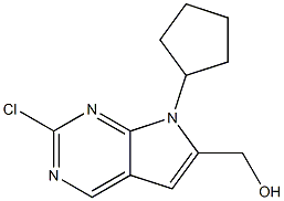 (2-chloro-7-cyclopentyl-7H-pyrrolo[2,3-d]pyriMidin-6-yl)Methanol CAS#: 1374639-77-6