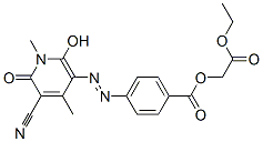 2-ethoxy-2-oxoethyl 4-[(5-cyano-1,6-dihydro-2-hydroxy-1,4-dimethyl-6-oxopyridin-3-yl)azo]benzoate CAS#: 72614-76-7