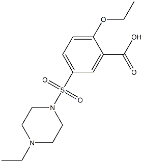 2-ethoxy-5-(4-ethylpiperazin-1-yl)sulfonylbenzoic acid CAS#: 1245644-35-2