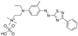 [2-[ethyl[3-methyl-4-[(3-phenyl-1,2,4-thiadiazol-5-yl)azo]phenyl]amino]ethyl]trimethylammonium hydrogen sulphate CAS#: 71873-55-7