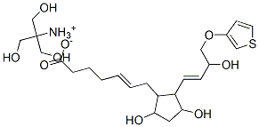 [2-hydroxy-1,1-bis(hydroxymethyl)ethyl]ammonium 7-[3,5-dihydroxy-2-[3-hydroxy-4-(3-thienyloxy)but-1-enyl]cyclopentyl]hept-5-enoate CAS#: 71116-83-1