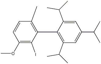 2-iodo-2',4',6'-triisopropyl-3-Methoxy-6-Methylbiphenyl CAS#: 1351403-03-6