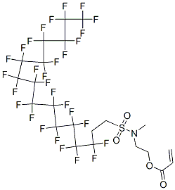 2-[methyl[(3,3,4,4,5,5,6,6,7,7,8,8,9,9,10,10,11,11,12,12,13,13,14,14,15,15,16,16,16-nonacosafluorohexadecyl)sulphonyl]amino]ethyl acrylate CAS#: 72276-07-4