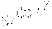 2-((tert-Butyldimethylsilyloxy)methyl)-6-(4,4,5,5-tetramethyl-1,3,2-dioxaborolan-2-yl)furo[3,2-b]pyr CAS#: 1188927-49-2