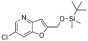 2-((tert-Butyldimethylsilyloxy)methyl)-6-chlorofuro[3,2-b]pyridine CAS#: 1171920-42-5